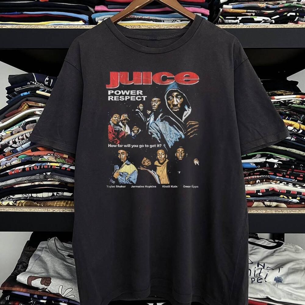 Juice Power Respect Black T Shirt